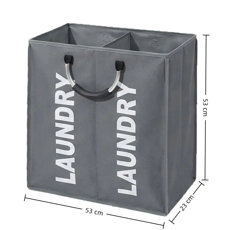 Foldable Waterproof Laundry Hamper – 1, 2 & 3 Compartment Clothes Sorter