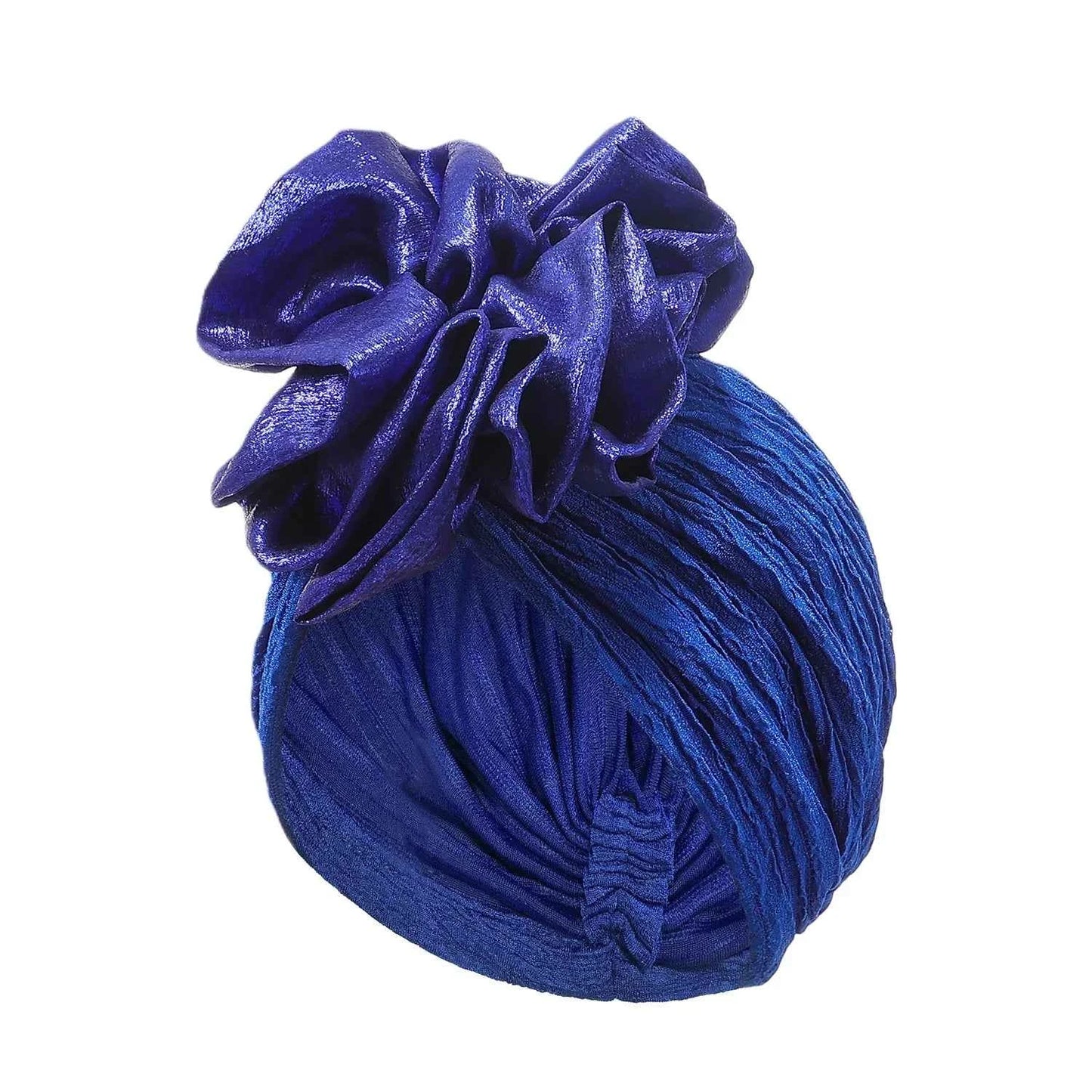 Fashion Women Pleated Turban Cap For Women Auto Gele Headtie Female Head Wraps African Nigeria Wedding Party Headpiece