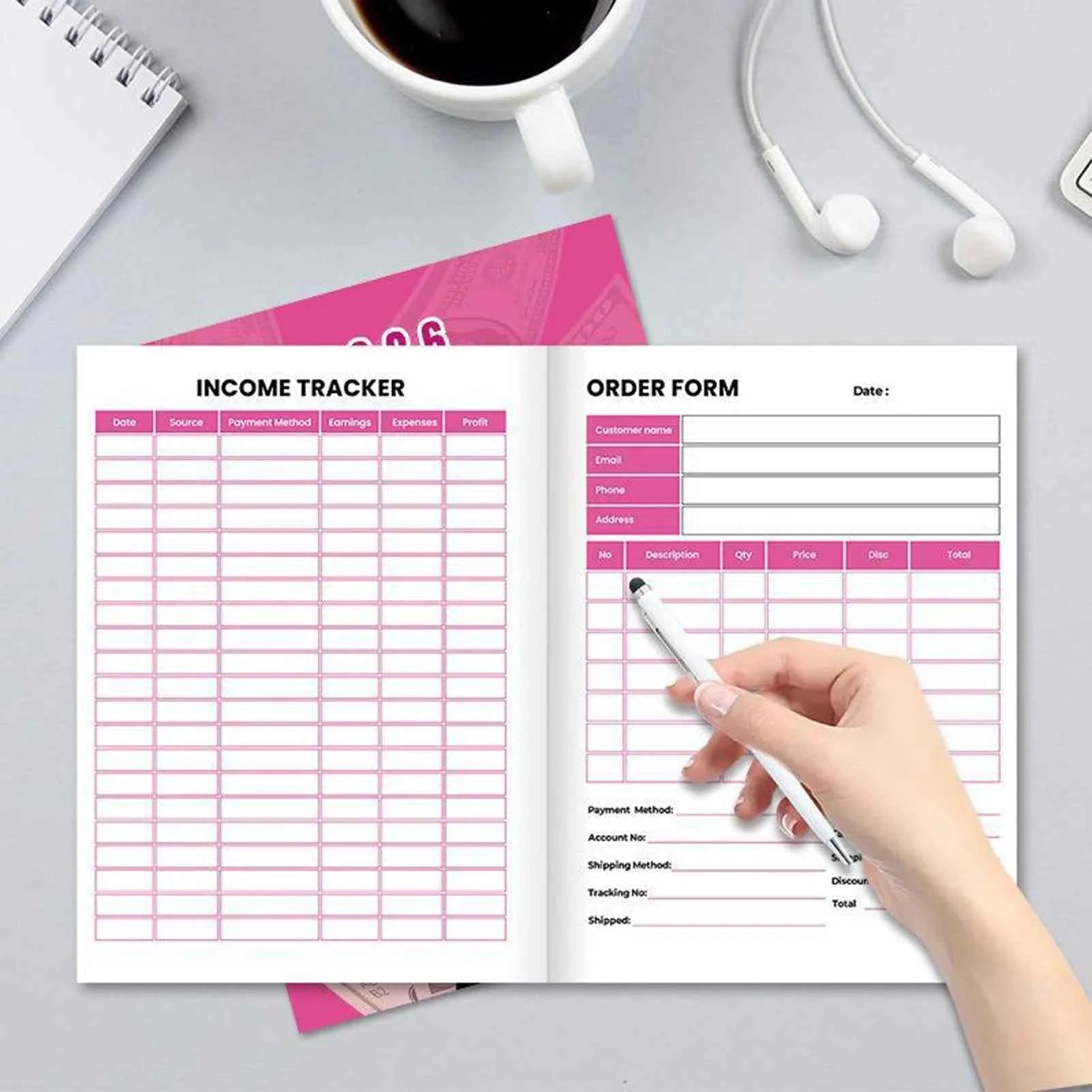 2026 Girl Boss Planner for Women Organizer with Durable Cover and Large Capacity 28.5x21cm for Work Schedule Goal Tracking