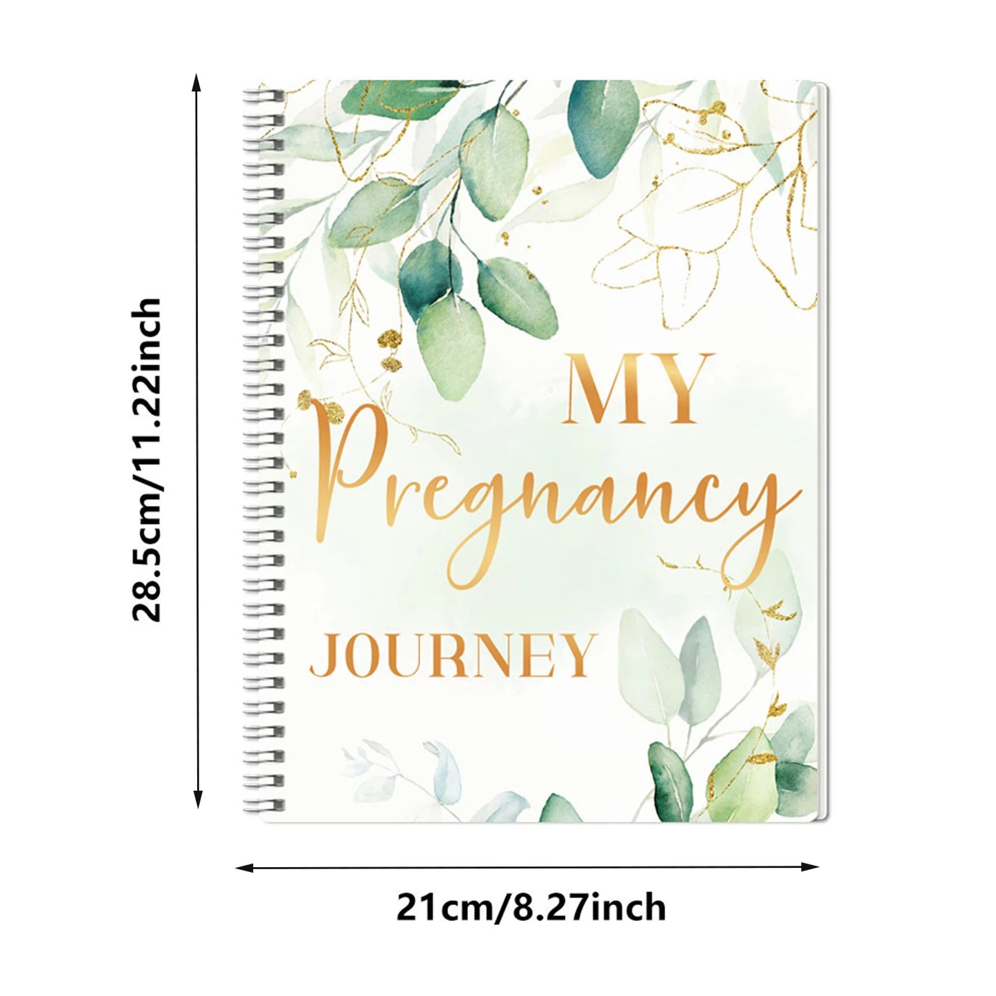 Pregnancy Planner Journal 40 Weekly Calendars Milestone Tracker for Ultrasound Photos Memory Book Expecting Mothers Green Purple