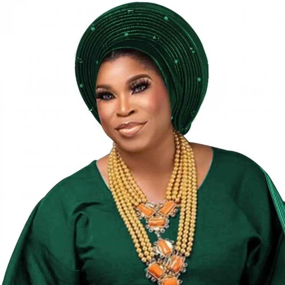 Fashion African Muslim Turban Cap Women's Autogele Headtie Lady Head Wraps Nigeria Wedding Headgear Turbante Mujer 2025
