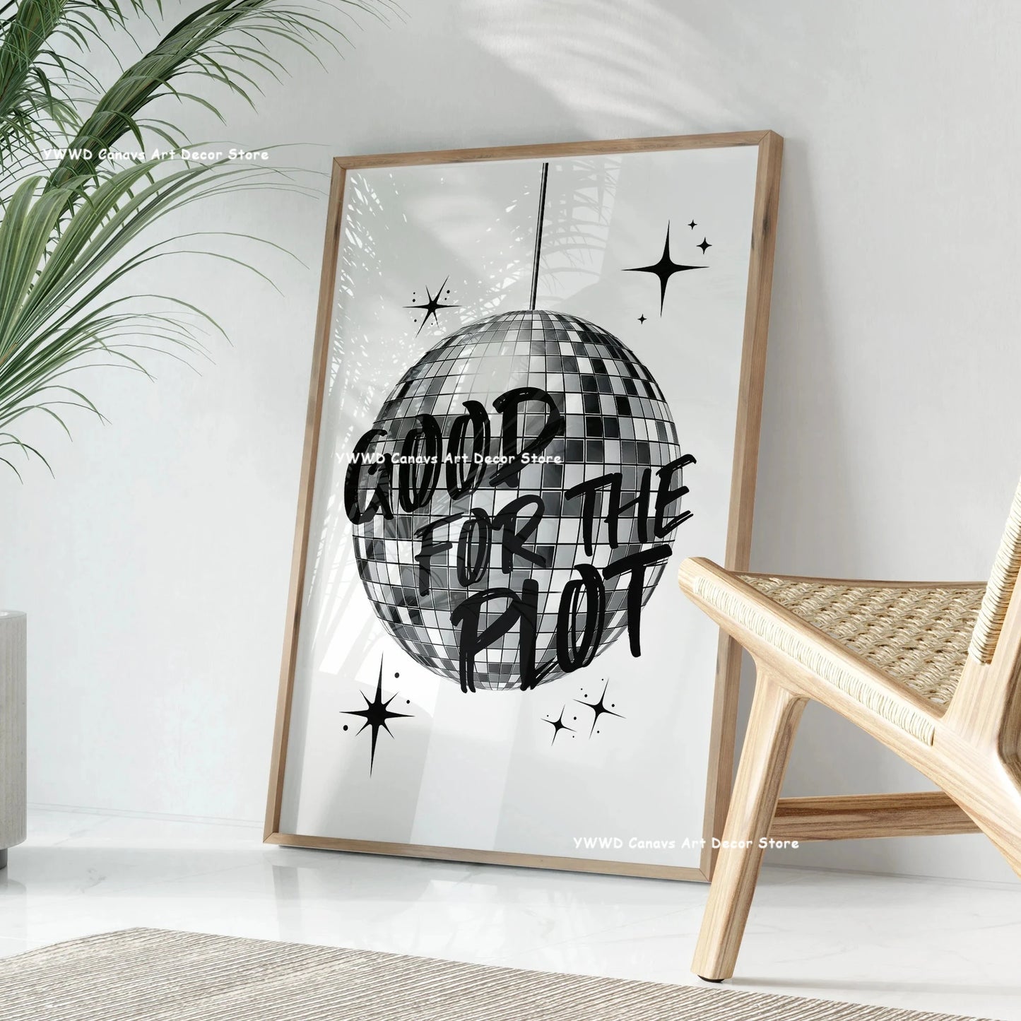 Yes, Girls, You Can Be Sure That Canvas Posters Take Care Groovy Typography Pink Aesthetics Wall Art Printing Modern Home Decor
