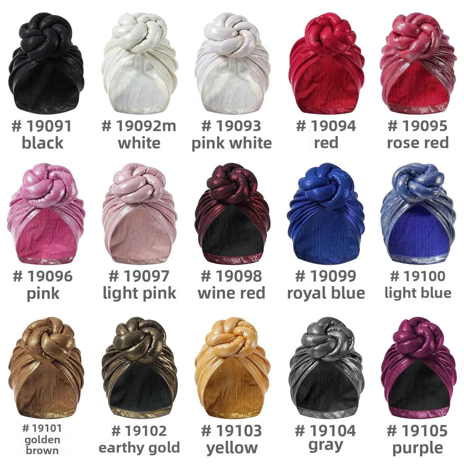 Bonnet For Women Turban Hat Hot Ice Silk Quick-Drying Breathable Laser Personality Trend Ethnic Flower-wrap Knotted Cap female