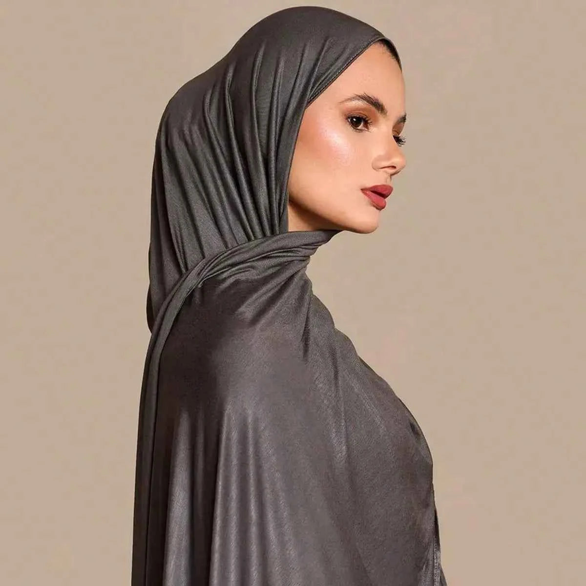 Premium Modal Cotton Jersey Hijab Scarf Muslim Long Shawl Women Plain Soft Turban Tie Head Wraps Africa Female Headband 170x60cm