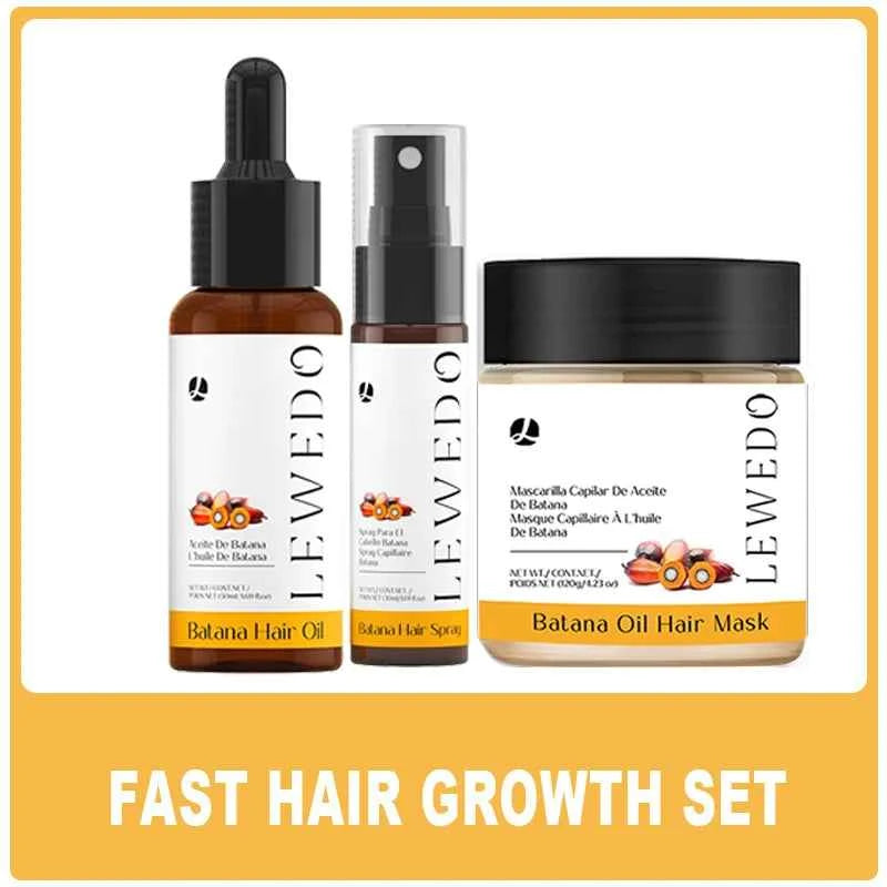 Batana Oil Hair Growth Kit Organic Batana Oil for hair growth 100% Pure And Natural Batana Oil Treating Hair Loss Anti-Breakage
