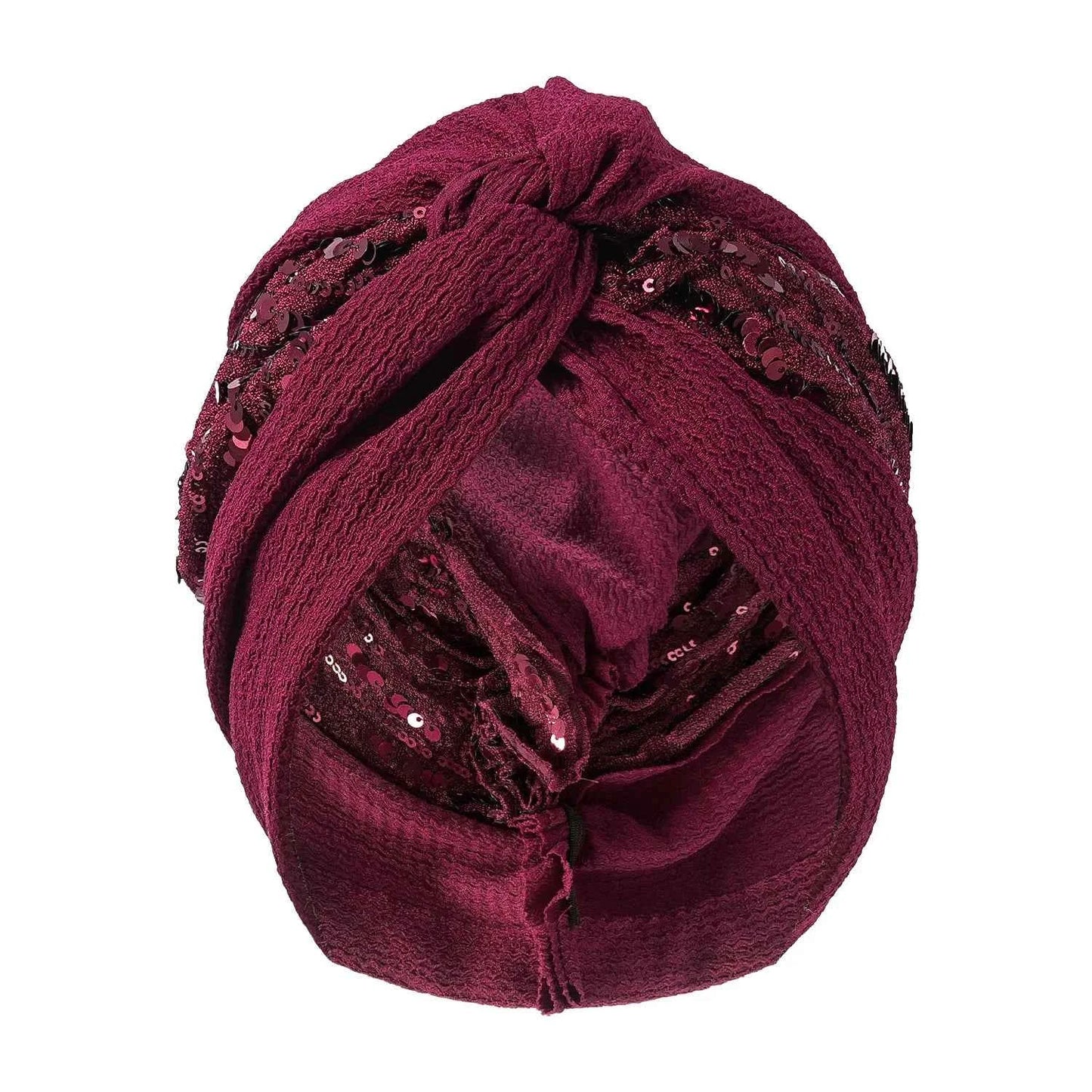 Bonnet For Women Cap Turban Folded Bud Exquisite Headscarf Casual Comfortable Fashion Versatile Warm Cross Hat Edge Wrinkle Lace