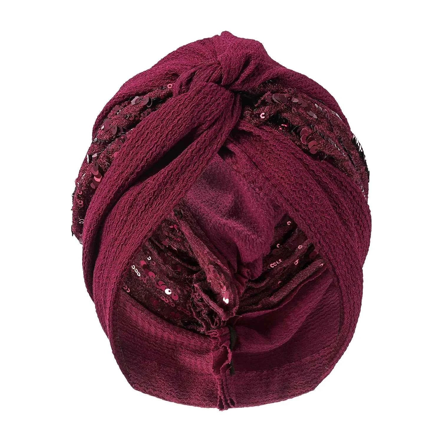 Bonnet For Women Cap Turban Folded Bud Exquisite Headscarf Casual Comfortable Fashion Versatile Warm Cross Hat Edge Wrinkle Lace
