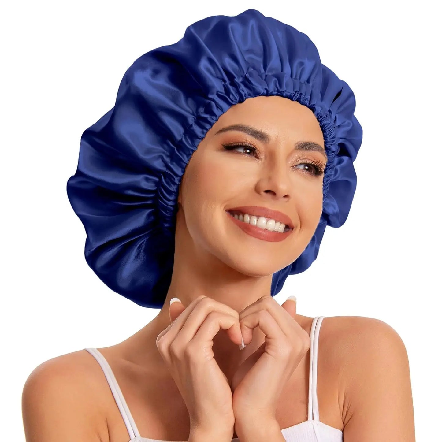Satin Bonnet Silk Bonnet Hair Bonnet for Sleeping Slouchy Beanie Hat Satin Sleep Cap Women Night Sleep Cap Wrap For Curly Hair