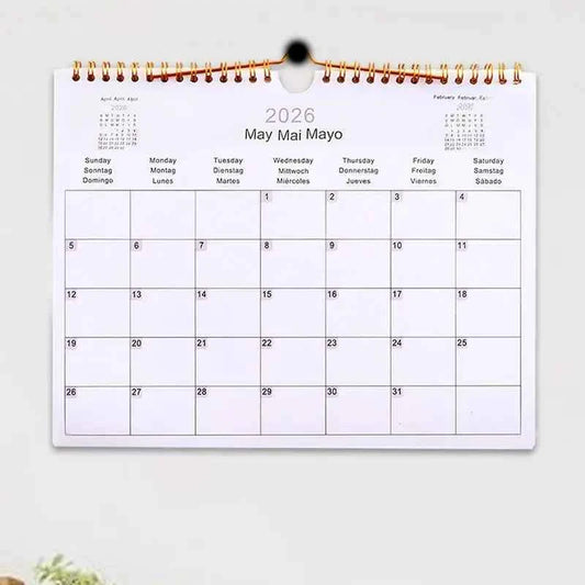 Calendar 2025 20252026 Calendar Planner Multilingual Coil Planner Agenda Organizer Scheduling For Home Office School Classroom