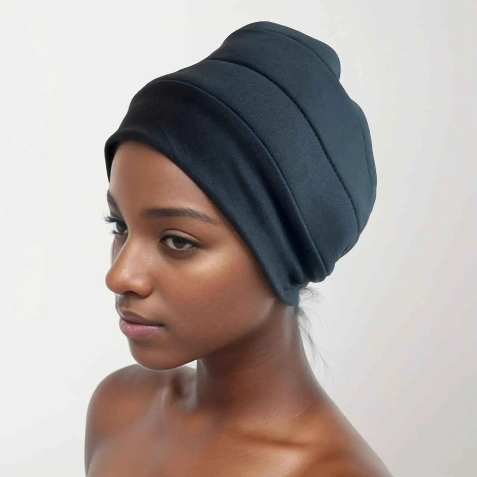 Turbans Volumiser Lightweight Under Scarf Bonnet Black Turban Lifter Underneath Turban Lift