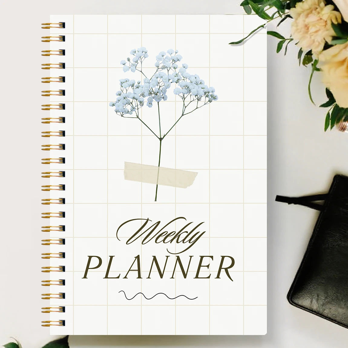 A5 Undated Weekly Planner Notebook – To-Do List & Habit Tracker