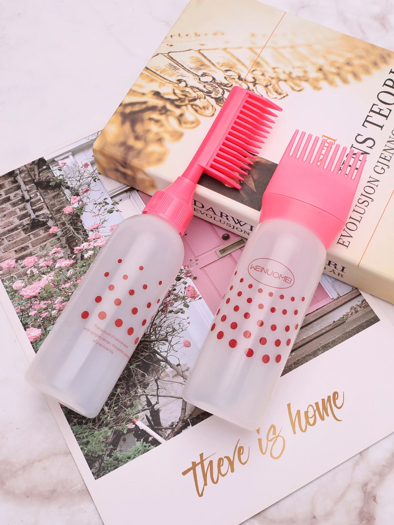 Salon Hairdressing Coloring Set Barbershop Dyeing Comb Bottle Empty Applicator Professional Hairdresser Styling Dye Supplies