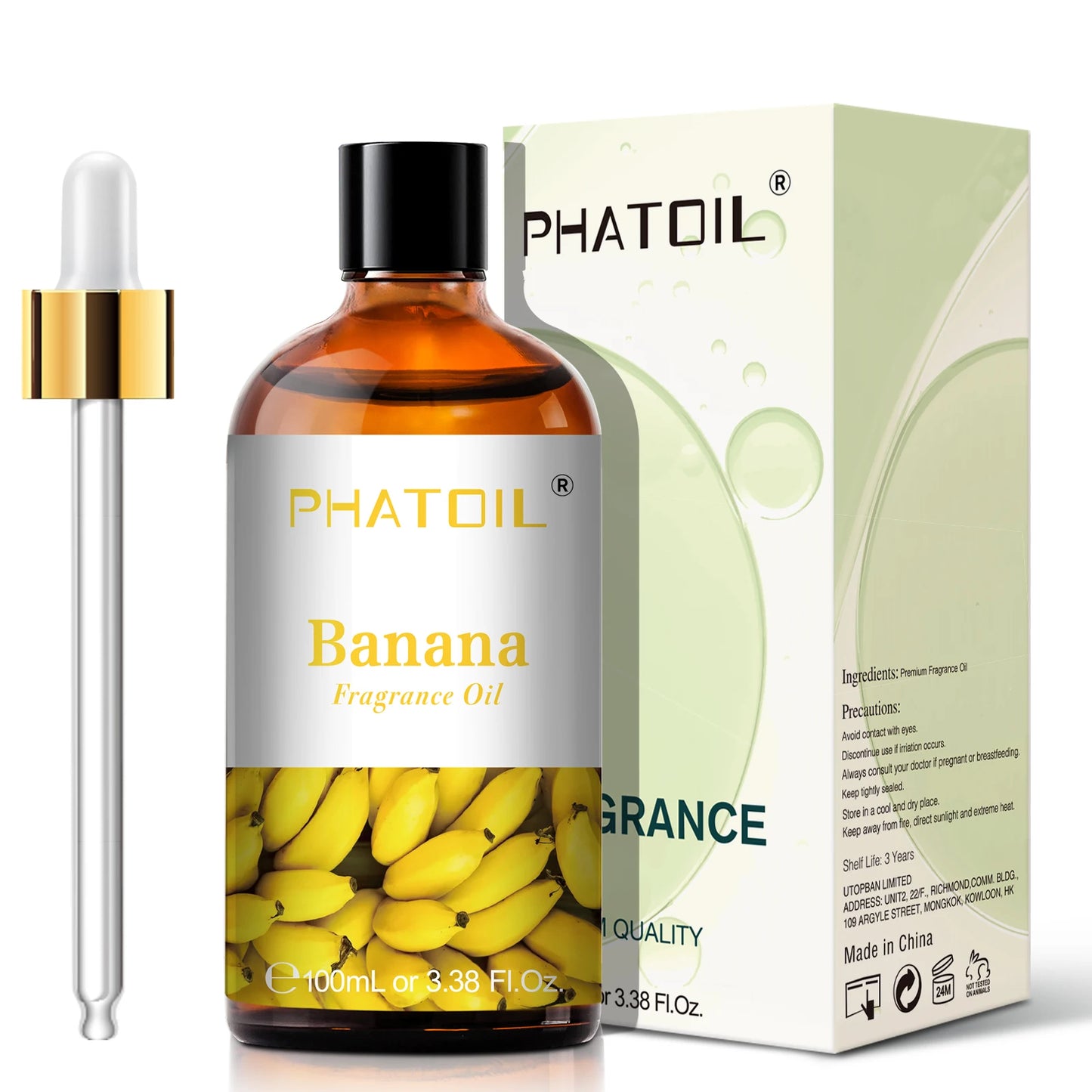 PHATOIL 100ml Sweet Fruity Fragrance Oil for Diffuser Candles Making -Coconut & Vanilla Strawberry Lemon Peach Pear Aroma Oil - NamafadStore