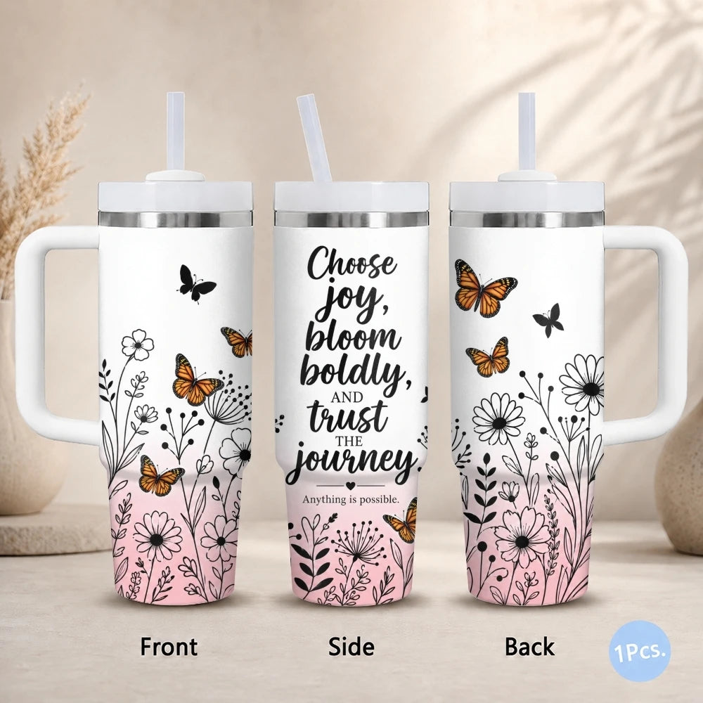 40oz Bible Verse Tumbler – Christian Faith Insulated Stainless Steel Cup