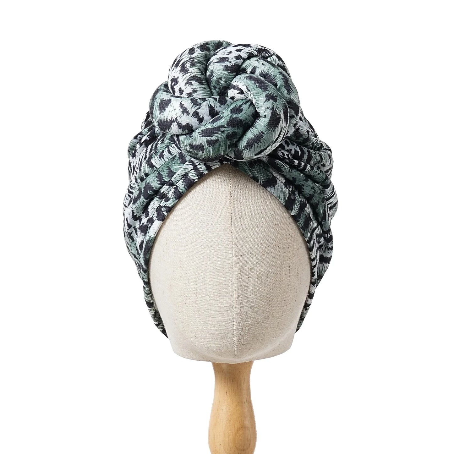 New African Turban for Women Large Flower Stretch Turban Headwrap Beanie Hat Ladies Turbante Mujer Bandanas Chemo Cap Head Cover - NamafadStore