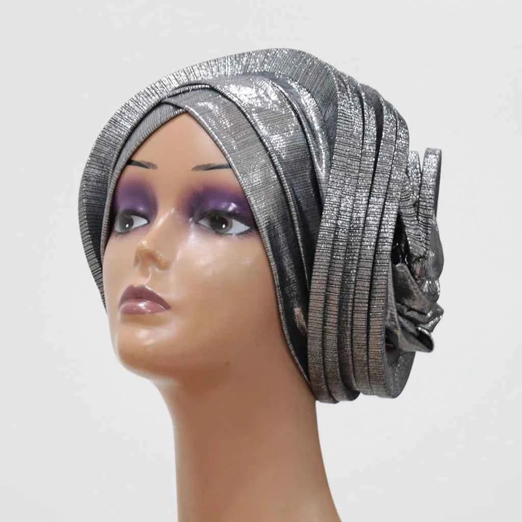 Women’s Bonnet Turban Cap – Folded Bud Headscarf, Casual & Versatile Cross Hat