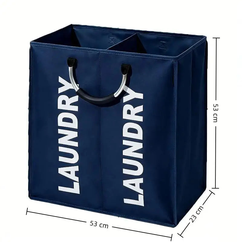 Foldable Waterproof Laundry Hamper – 1, 2 & 3 Compartment Clothes Sorter