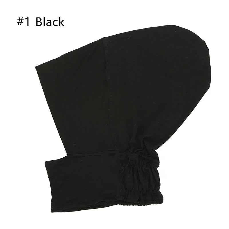 New Muslim Inner Hijab Turbans Women Elasticity Undercap Soft Modal Hijabs Caps Solid Color Short Neck Elastic Cap