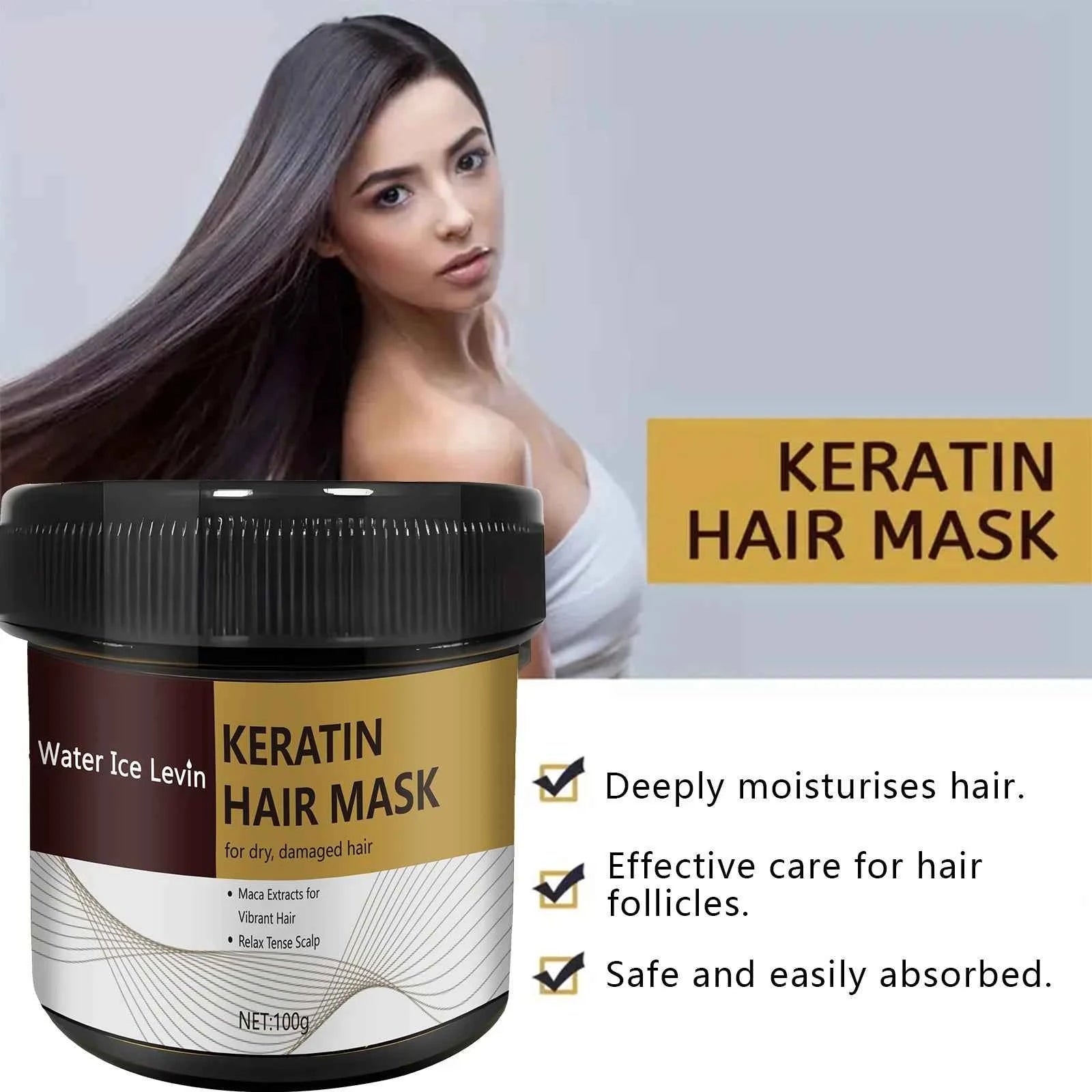 Magical Keratin Hair Mask For Maltreated Hair 9Seconds Repairing Damaged Frizzy Hairs Smoothing Nourish Straightening Hair Care