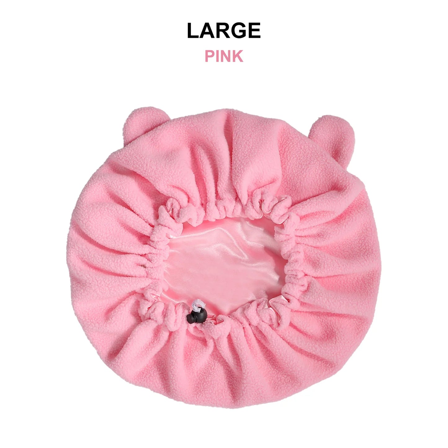 Winter Bonnet's Double Layer Thickening Sleep Cap Polar Fleece Warm Nightcap Big Bonnet Sleeping Cap