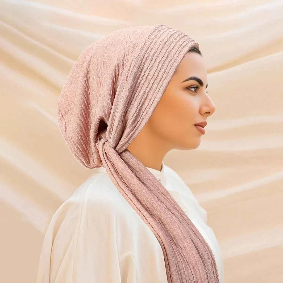 Luxury Spring knot Turban Hat for Women Beanie Chemo Cap Muslim Headscarf Wraps Elegant Women Hair Cover Cap Bandana Headwear