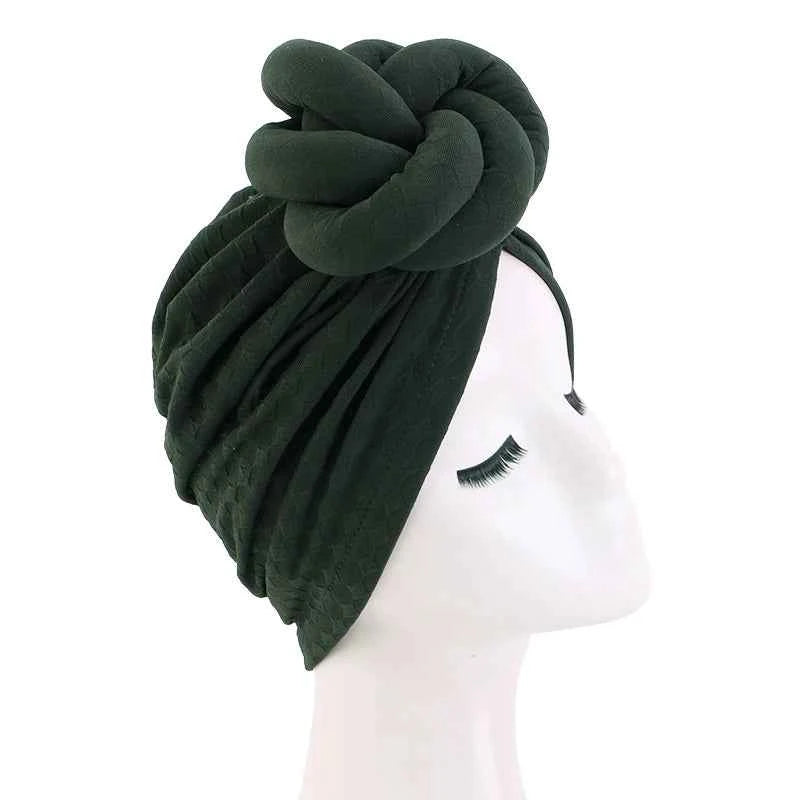 New Women Large 3D Flower Turban Hat Soft HeadScarf Beanie Wedding Party Headwear Turbante Mujer Bandanas Headcover Chemo Cap