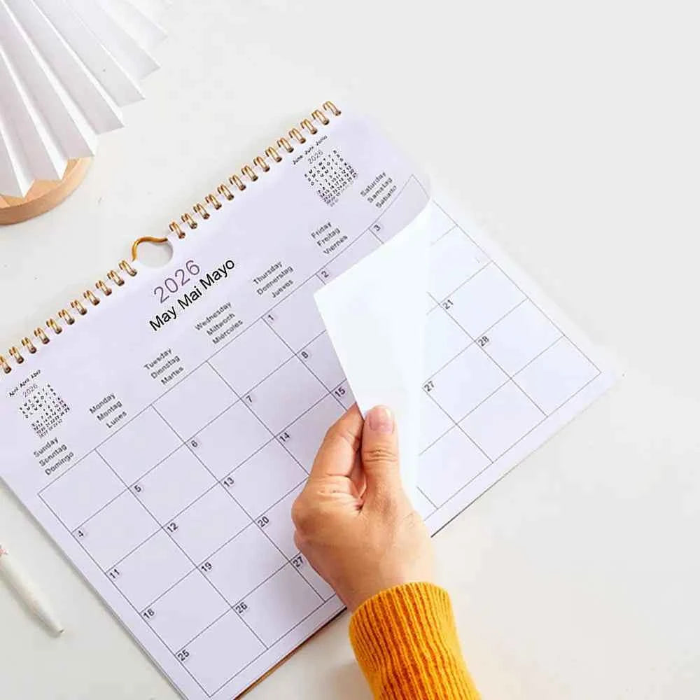 2025 Calendar 2025-2026 Calendar Planner Multilingual Coil Planner Agenda Organizer Scheduling For Home Office School Classroom