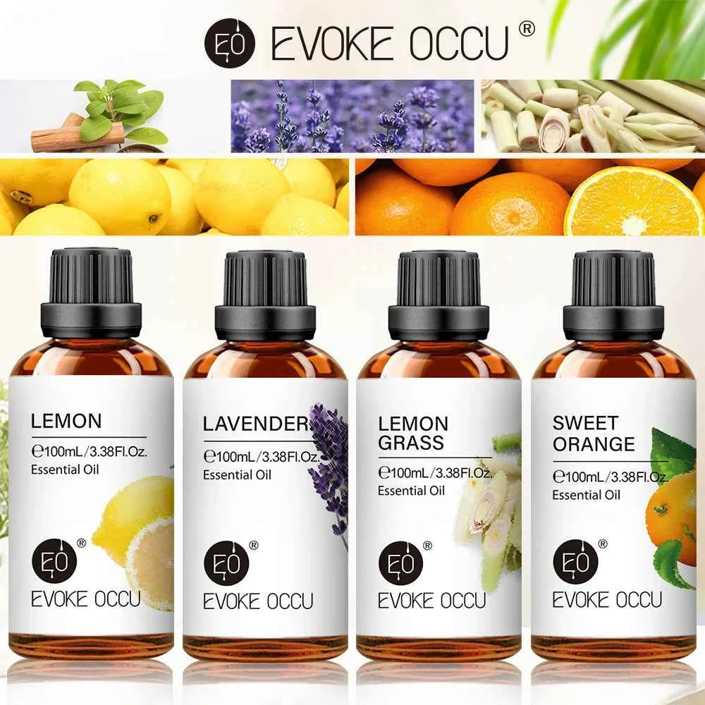 EVOKE OCCU100ML Essential Oils, Lavender Vanilla Eucalyptus Jasmine Rose Mint Oil for Diffuser, Humidifier, Scented Candle, Soap - NamafadStore