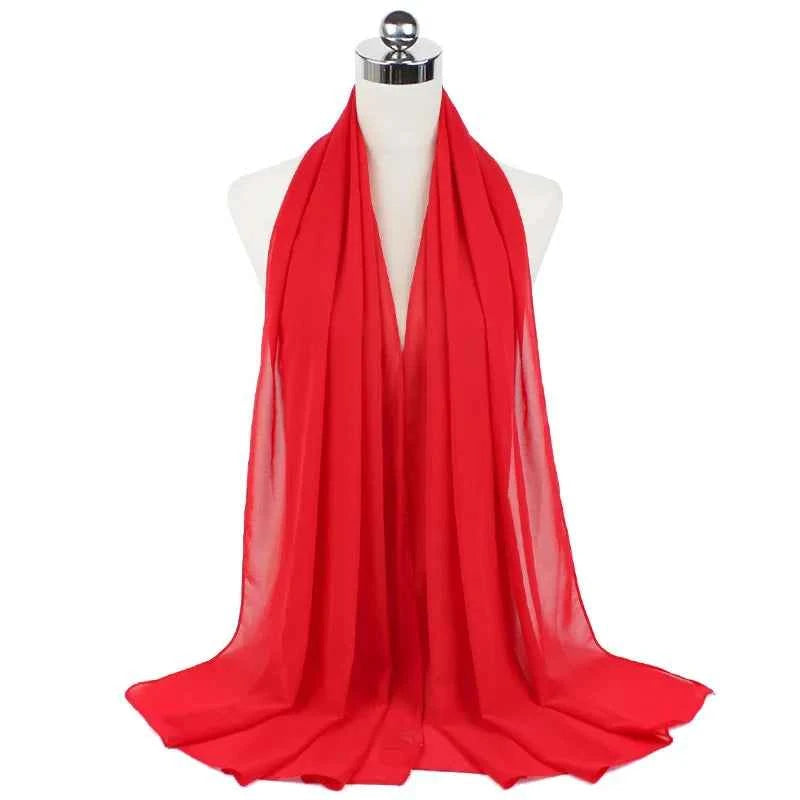 Women Muslim Chiffon Hijab Shawls Scarf Modal Cotton Jersey Hijabs Plain Soft For Woman Muslim Voile Head Wraps 70*180cm Islamic