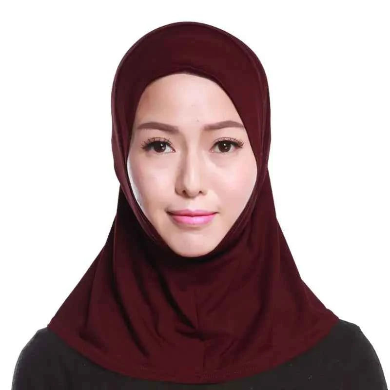Adjustable Muslim Turban for Women – Stretch Elastic Hijab Head Wrap