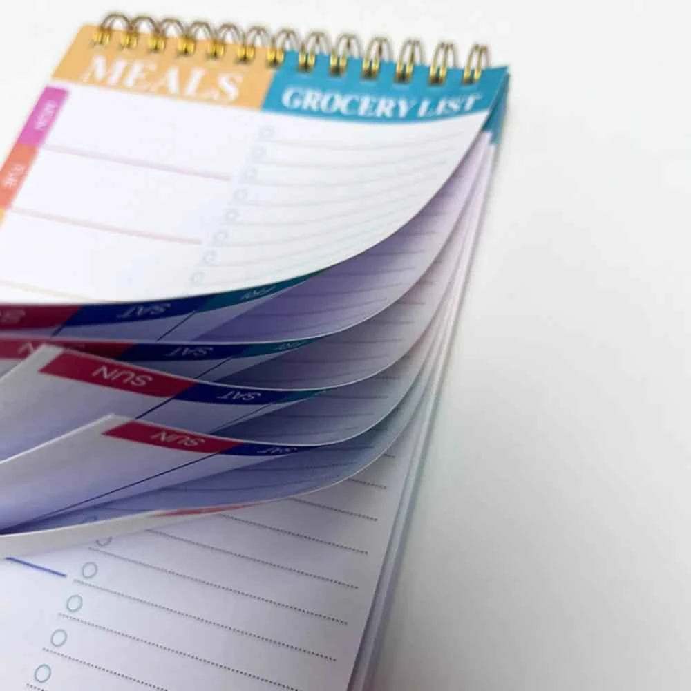 Wide To Do Planner Weekly Planning Notepad Schedules Stationery Weekly Meal Planner Pad Undated A5 Notebook Planner