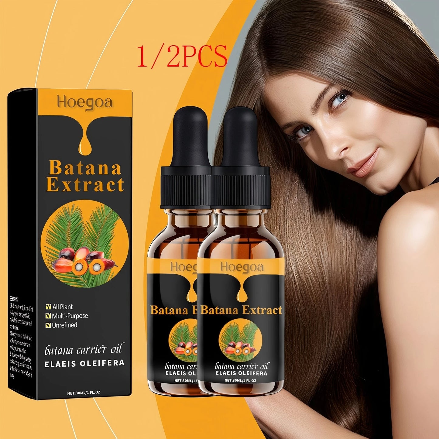 Batana Oil for Hair Growth Deep Nourishing Hydrating Hair Repair Treatment Moisturizing Scalp Care Softening Essence Haircare - NamafadStore