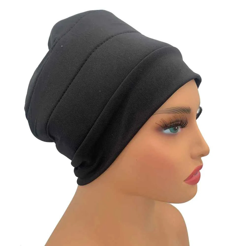 Turbans Volumiser Lightweight Under Scarf Bonnet Black Turban Lifter Underneath Turban Lift