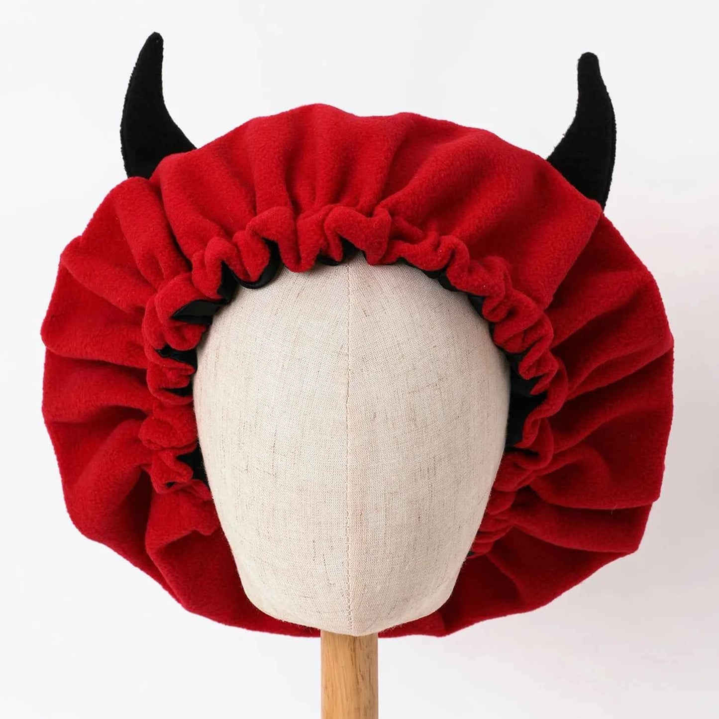 Winter Bonnet's Double Layer Thickening Sleep Cap Polar Fleece Warm Nightcap Big Bonnet Sleeping Cap