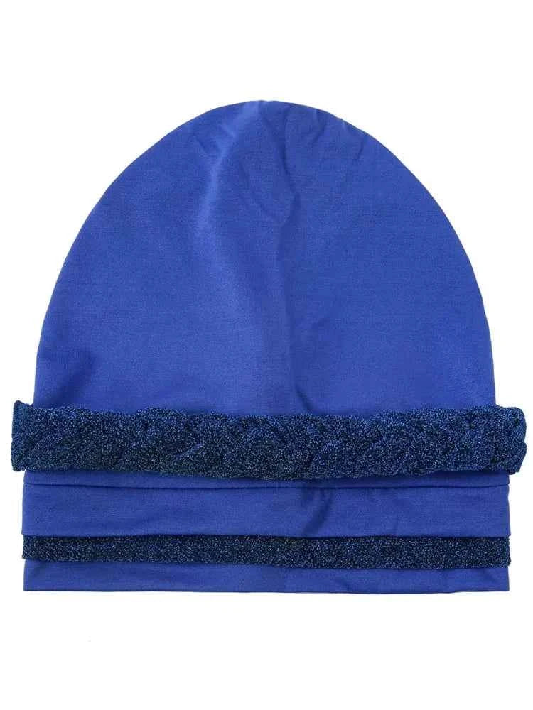 Glitter Full Body Pleated Turban Cap for Women 2025 Lady Head Wraps Muslim Headscarf Hat Turbante Mujer African Headpiece