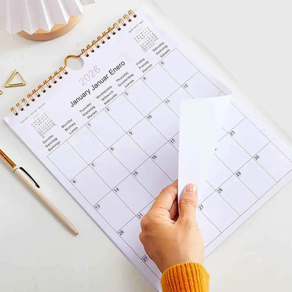 Calendar 2025 20252026 Calendar Planner Multilingual Coil Planner Agenda Organizer Scheduling For Home Office School Classroom