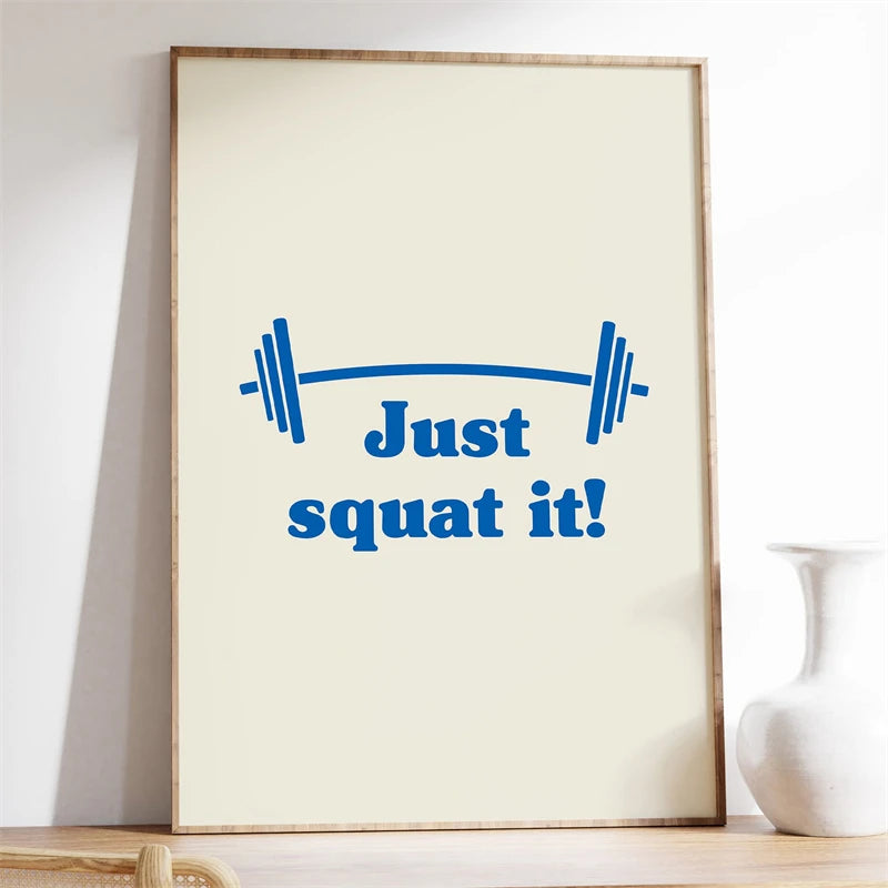 Exercise Is Medicine Poster Trendy Quote Prints Canvas Painting Motivational and Inspirational Wall Art Picture for Home Decor