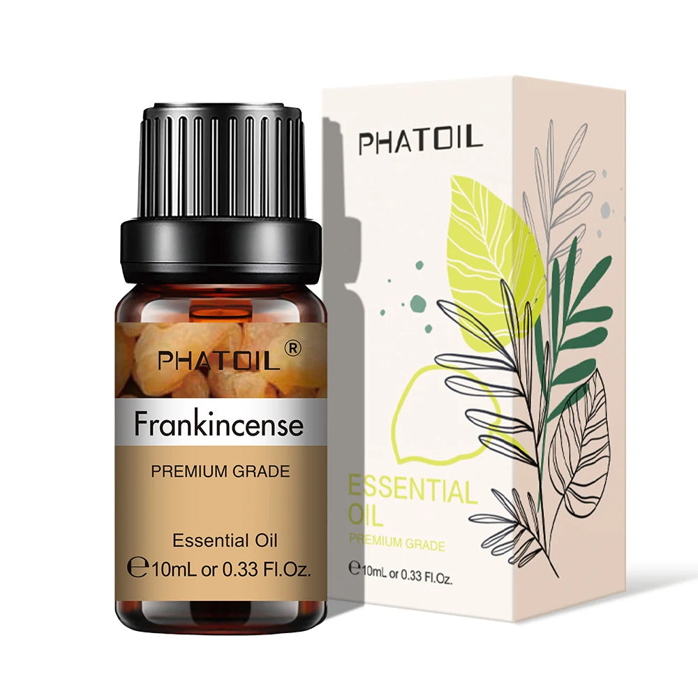 PHATOIL Natural Plant Essential Oil 10ml Eucalyptus Rose Lemon Bergamot Vanilla Peppermint 1PCS Aroma Essential Oil For Diffuser - NamafadStore