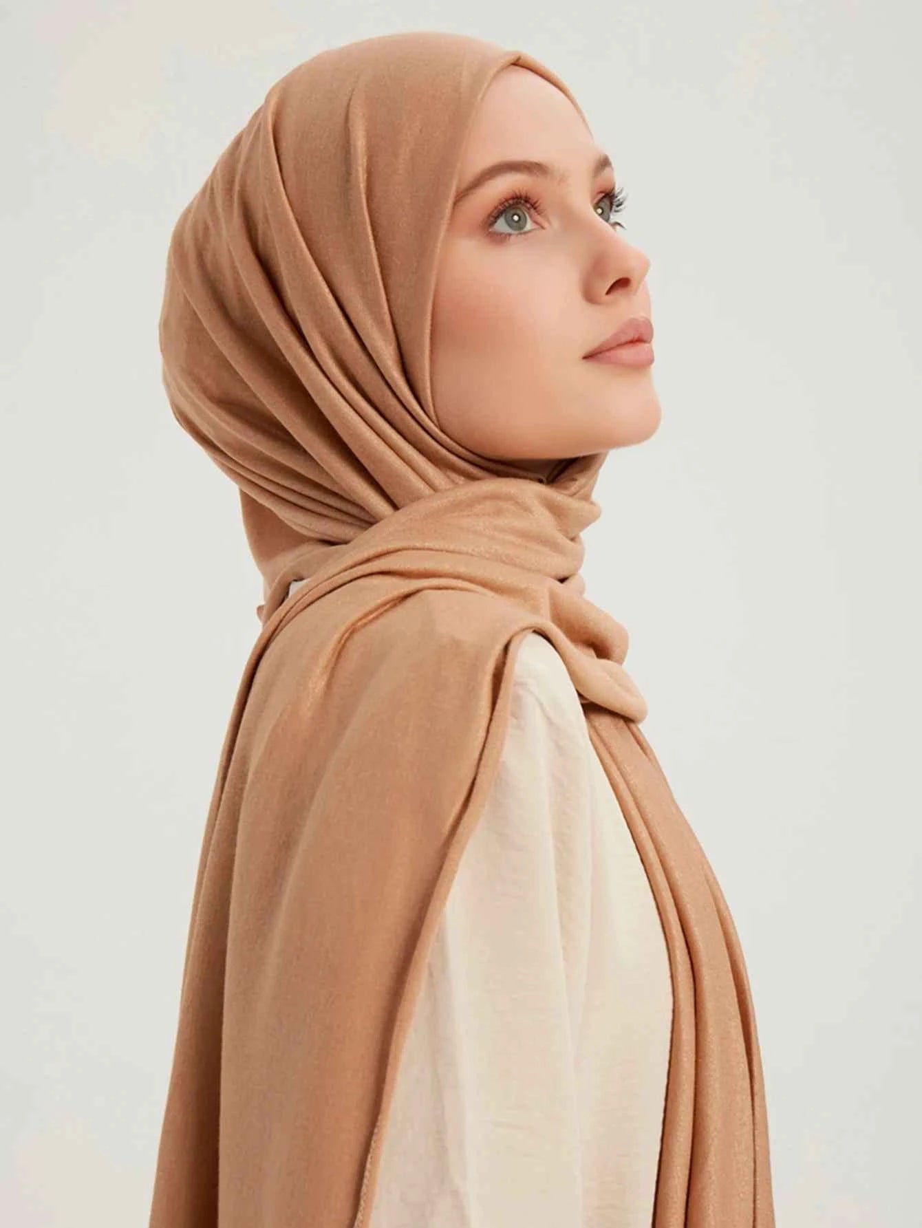 Premium Modal Cotton Jersey Hijab Scarf Muslim Long Shawl Women Plain Soft Turban Tie Head Wraps Africa Female Headband 170x60cm
