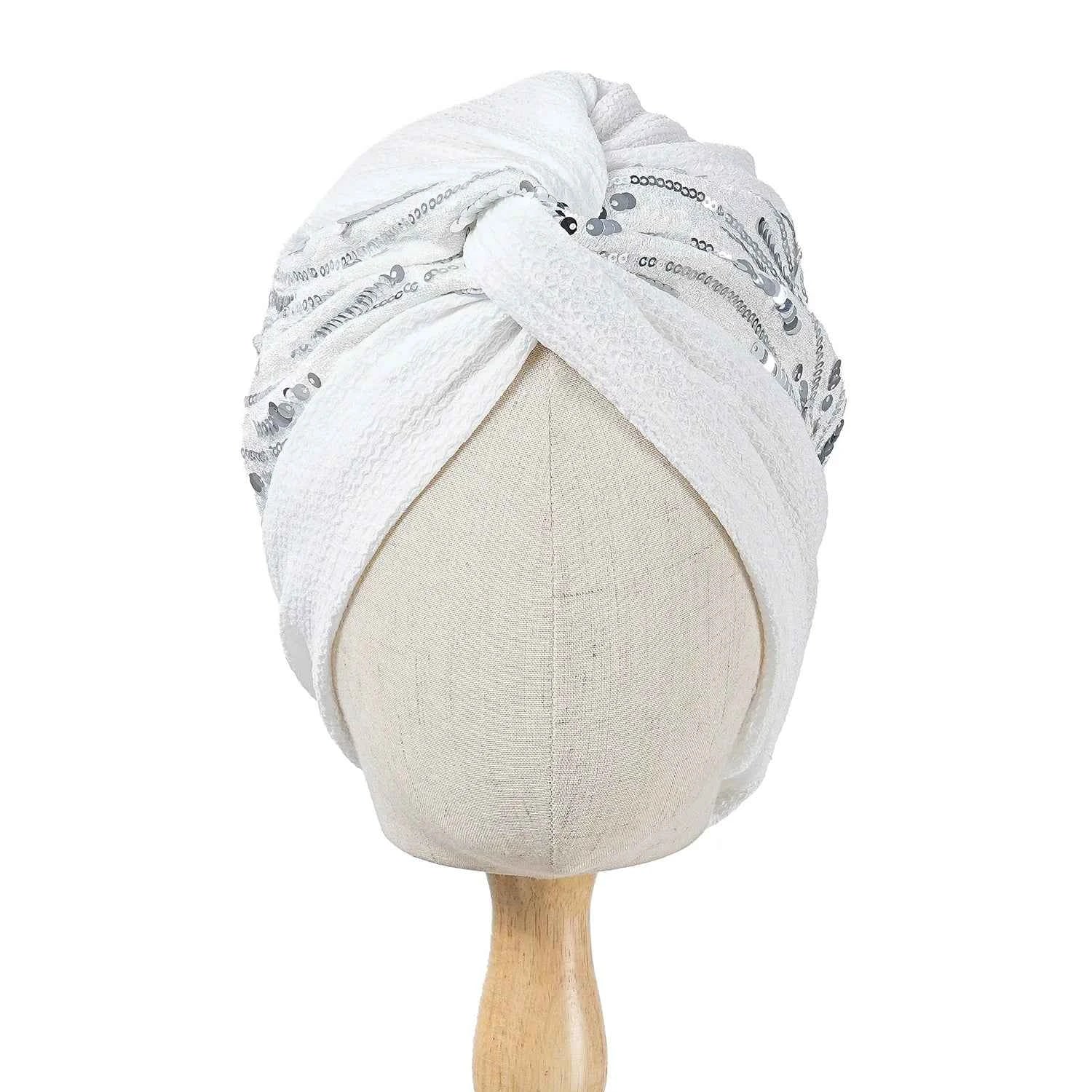 Bonnet For Women Cap Turban Folded Bud Exquisite Headscarf Casual Comfortable Fashion Versatile Warm Cross Hat Edge Wrinkle Lace