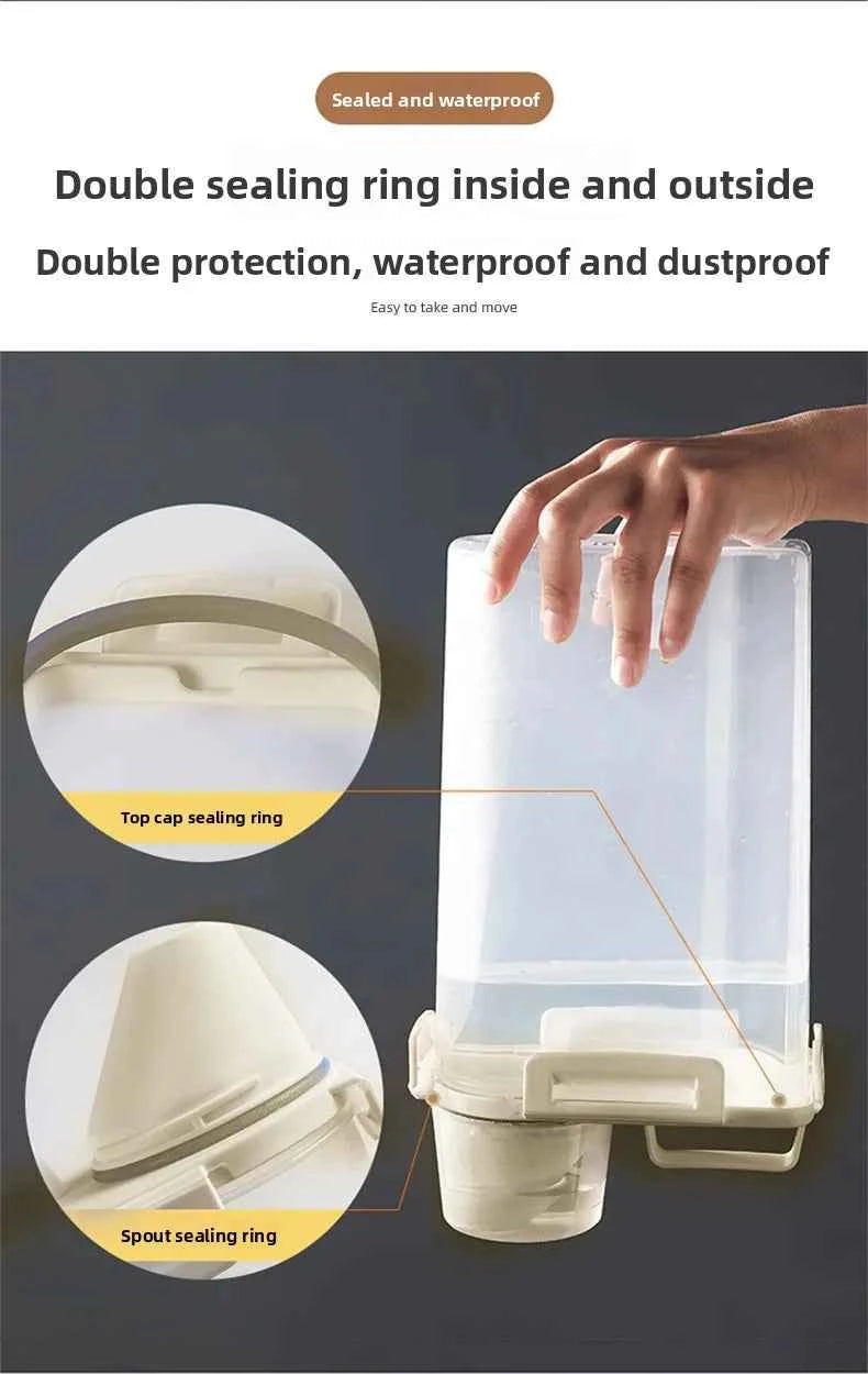 1.75/ 2.5/3L Food Grade Grain and Miscellaneous Grain Storage Box, Rice Bucket Storage Tank, Sealing Tank, Kitchen Utensil New