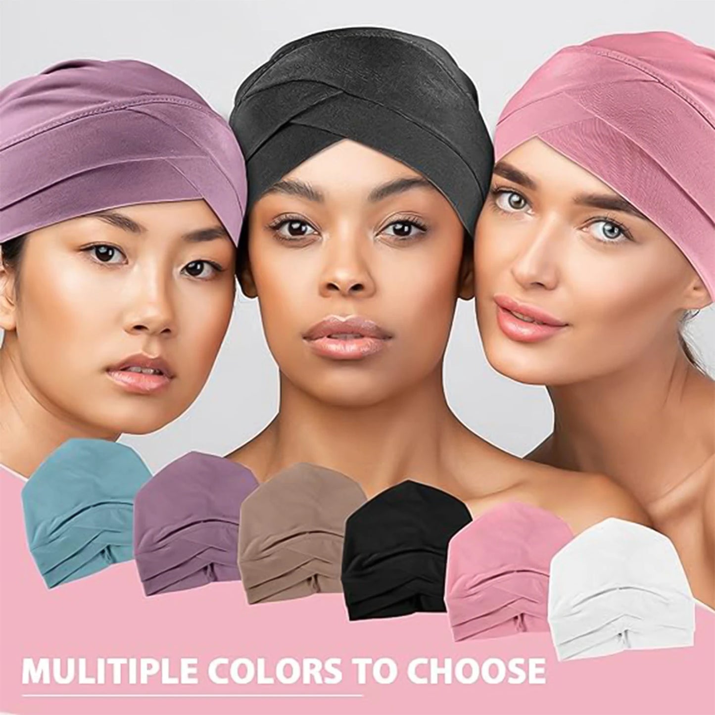 Women's Fashion Turbans New Two Layer Brim Cap Comfortable and Versatile Outdoor Leisure Sports Headband Hat - NamafadStore