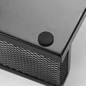 Mesh Desk Organizer Office Supplies Caddy with Pencil Holder and Storage Baskets for Desktop Accessories, 3 Compartments, Black