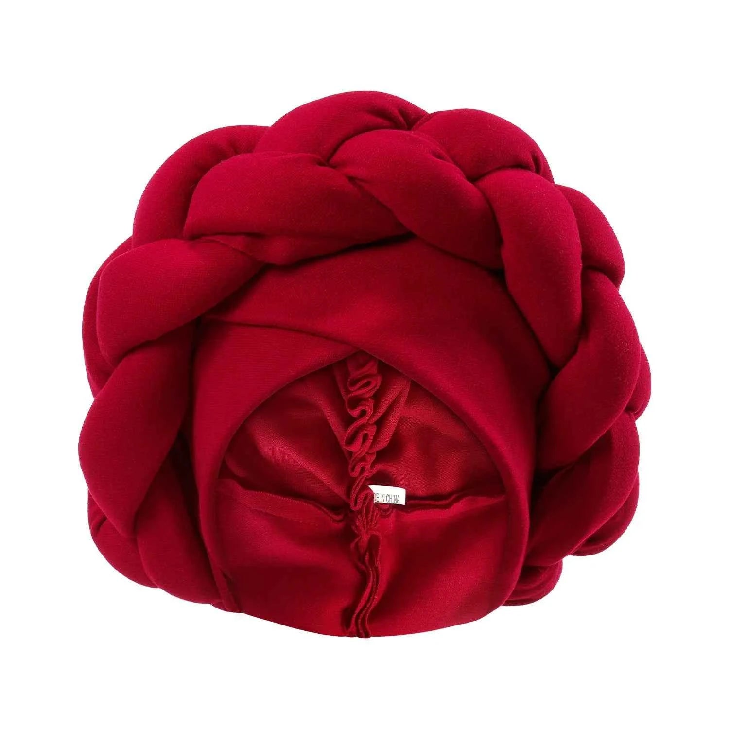 New Exaggerated Braids Turban Cap for Women African Wedding Party Headwear Hats Bonnets Headband Hat Hijab Cap
