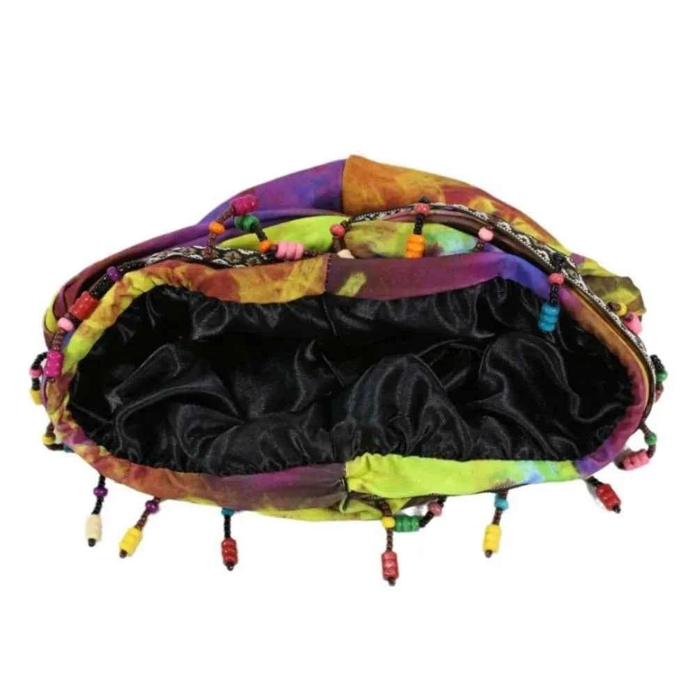 Bonnet Hat Elastic Colorful Beaded Headscarf Breathable Hijab Pre-tie Head Wraps Dome Indian Style Jacquard Pullover Cap Gifts