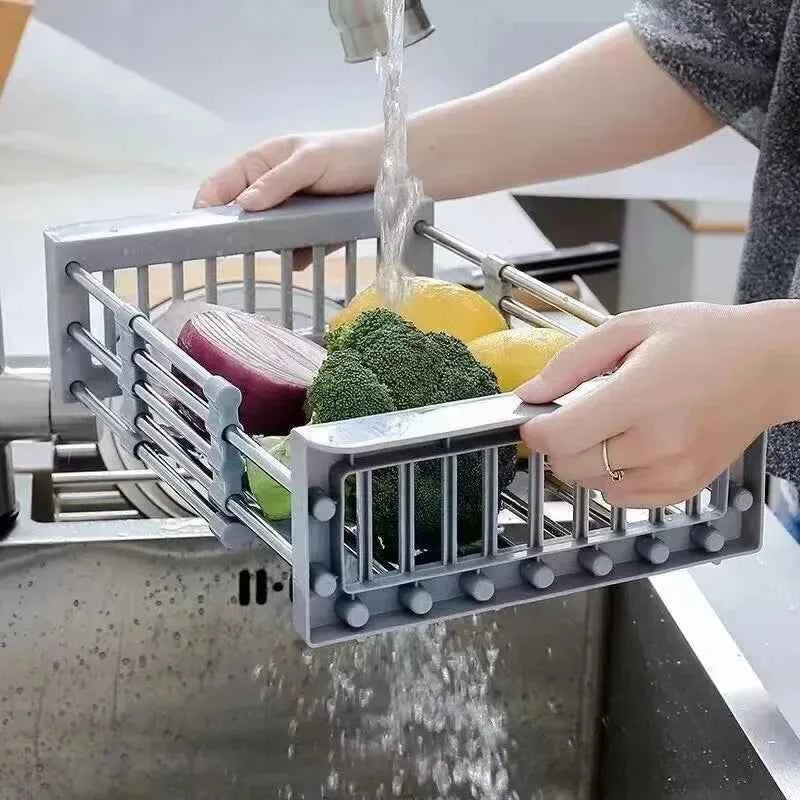 Scalable Sink Rack Dish Drying Rack Kitchen Storage Organization Tableware Drainboard Kitchens Accessories Organizer Shelf Home