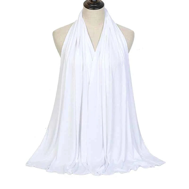 Premium Modal Cotton Jersey Hijab Scarf Muslim Long Shawl Women Plain Soft Turban Tie Head Wraps Africa Female Headband 170x60cm