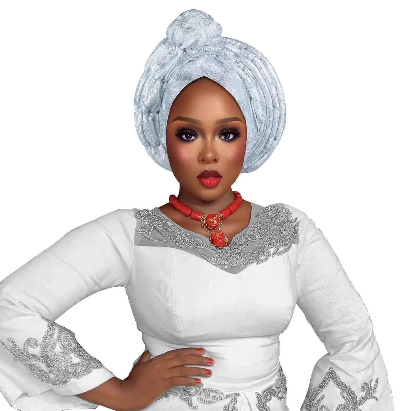 Fashion Women African Turban Cap Lady Head Wraps Nigeria Wedding Auto Gele Headtie Party Headgear Headwear Hat Outfits