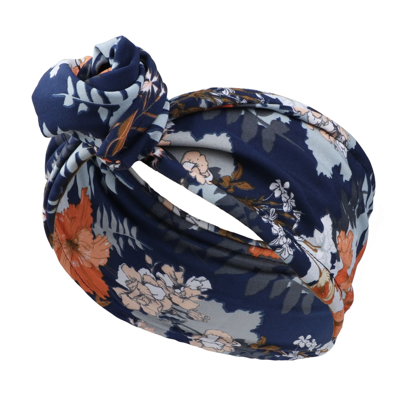 New Fashion Women Folding Iron Wire Headband Bohemian Girl Cross Turban Bandanas Print Hairbands Hair Accessories