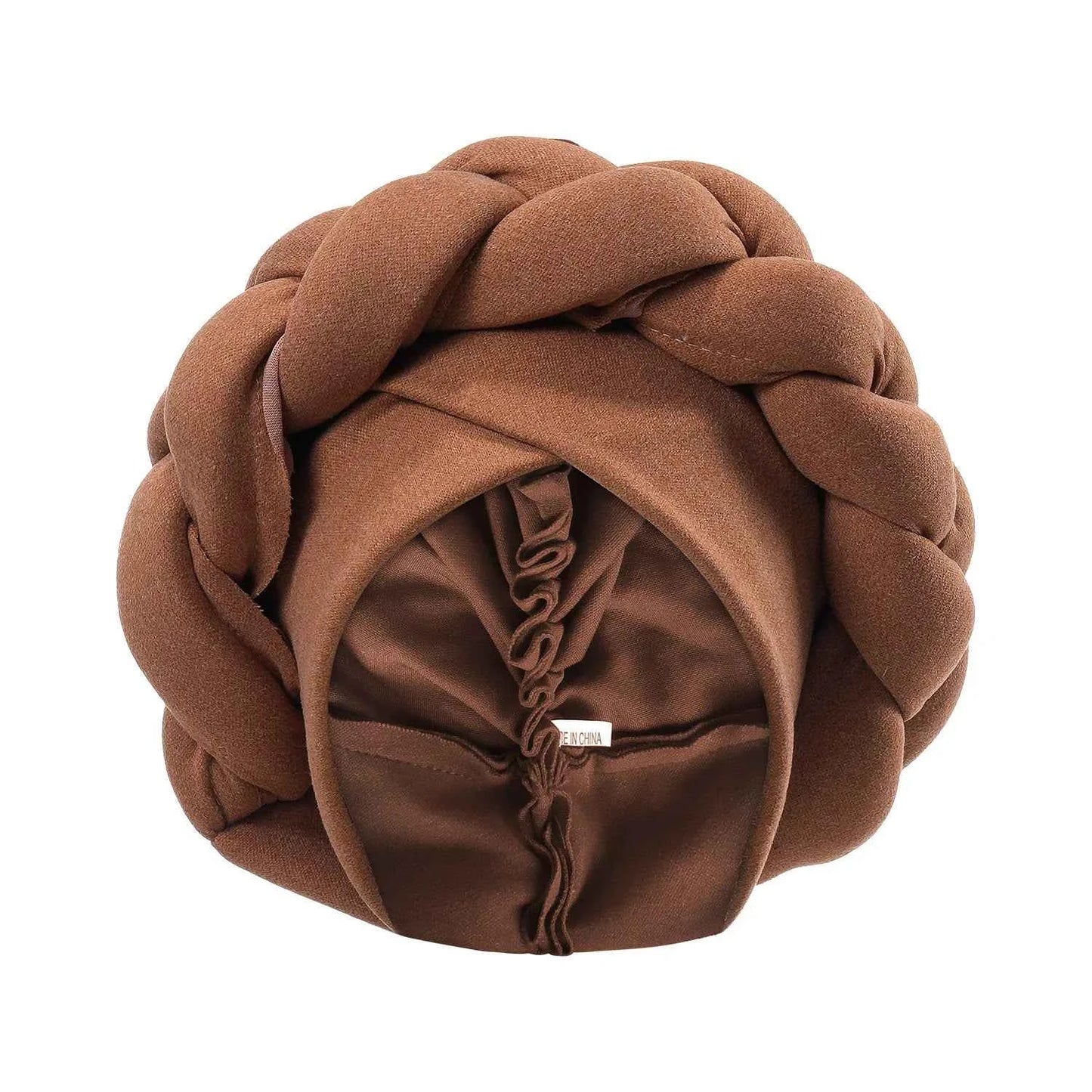 New Exaggerated Braids Turban Cap for Women African Wedding Party Headwear Hats Bonnets Headband Hat Hijab Cap